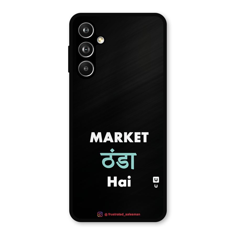 Market Thanda Hai Black Metal Back Case for Samsung Galaxy M54