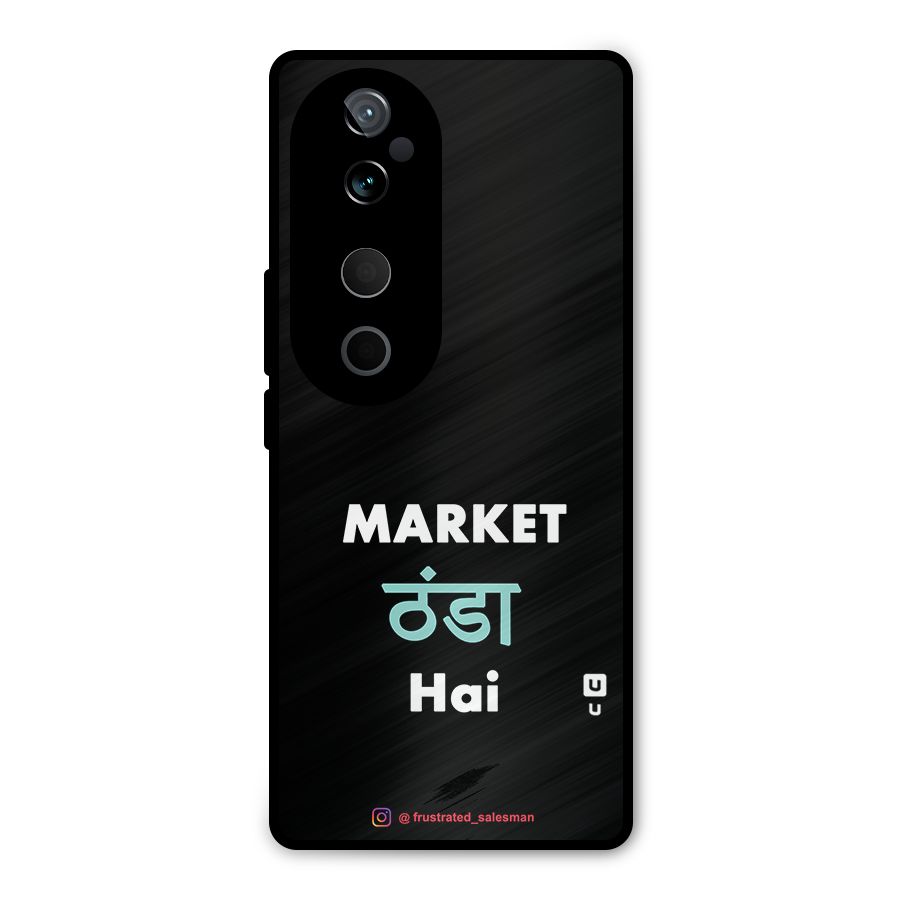 Market Thanda Hai Black Metal Back Case for Vivo T3 Ultra