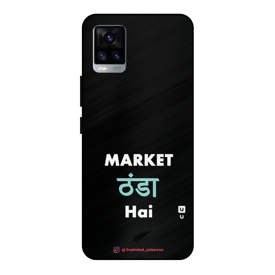 Market Thanda Hai Black Metal Back Case for Vivo V20 2021