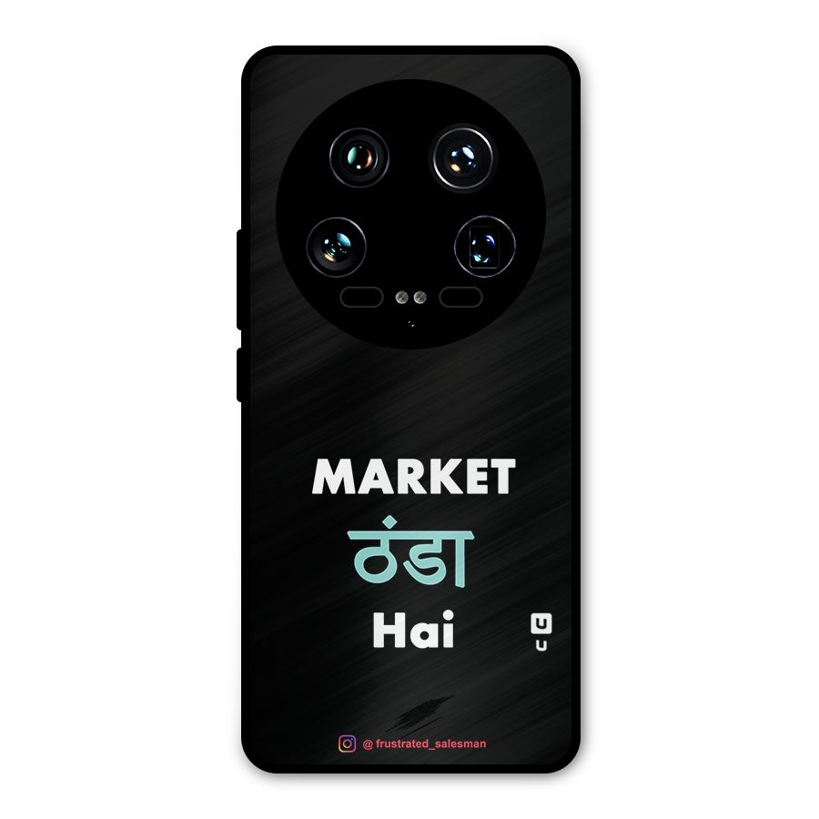 Market Thanda Hai Black Metal Back Case for Xiaomi 14 Ultra