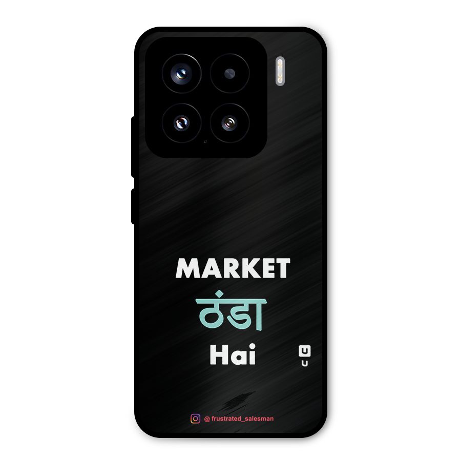 Market Thanda Hai Black Metal Back Case for Xiaomi 15
