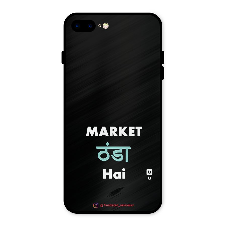 Market Thanda Hai Black Metal Back Case for iPhone 7 Plus