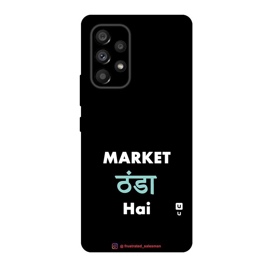 Market Thanda Hai Black Original Polycarbonate Back Case for Galaxy A53 5G