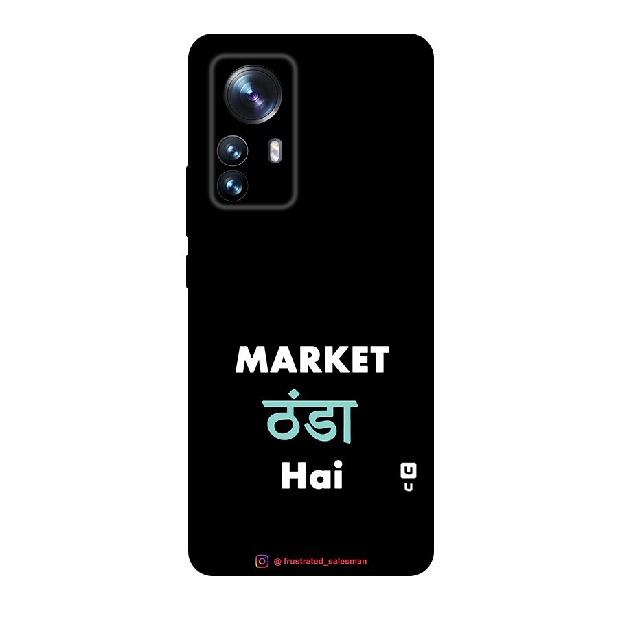 Market Thanda Hai Black Original Polycarbonate Back Case for Xiaomi 12 Pro