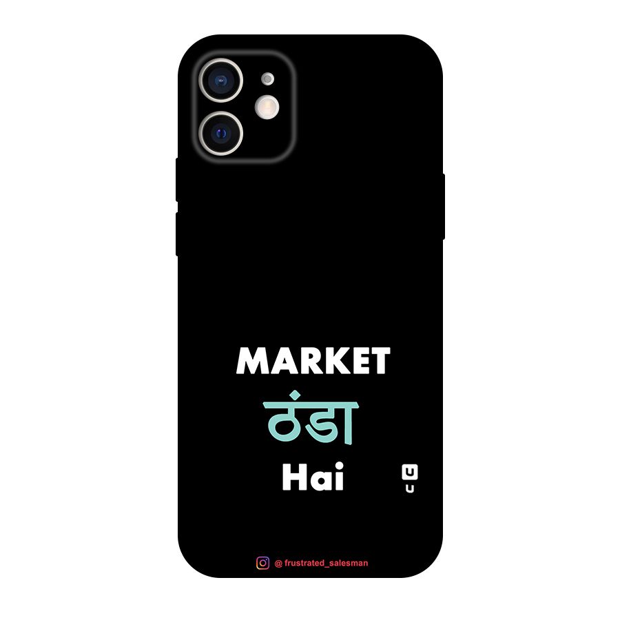 Market Thanda Hai Black Original Polycarbonate Back Case for iPhone 12