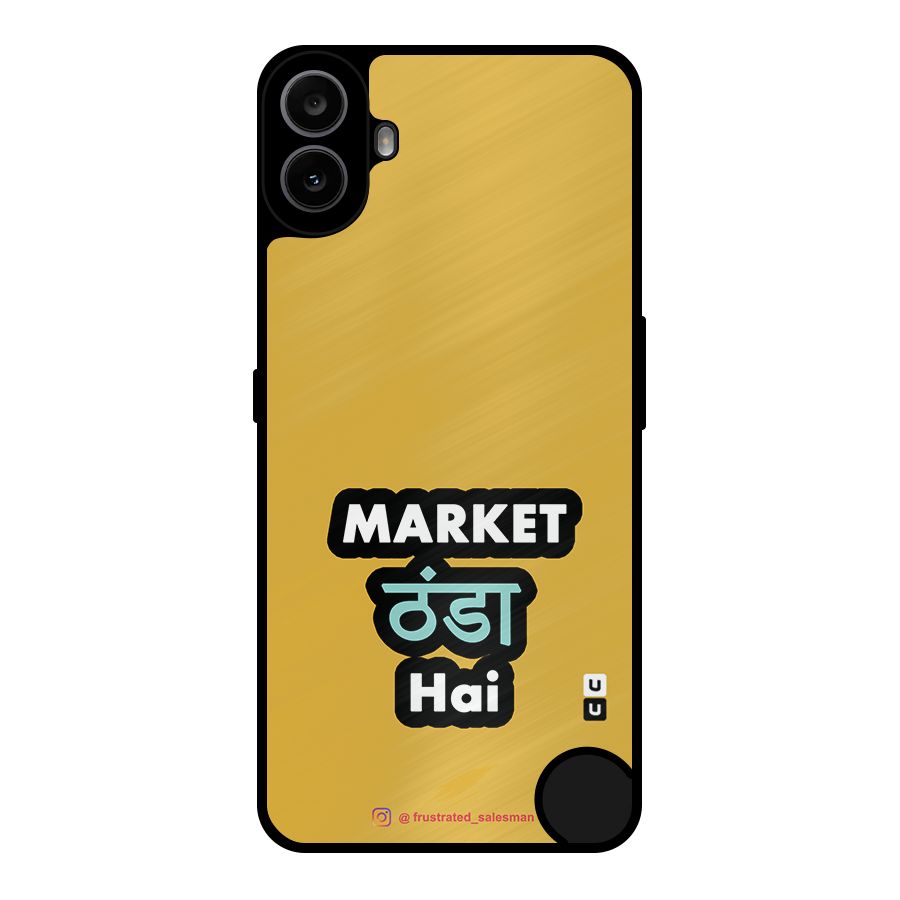 Market Thanda Hai Mustard Yellow Metal Back Case for Nothing CMF Phone 1