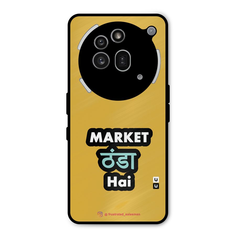 Market Thanda Hai Mustard Yellow Metal Back Case for Nothing Phone 3a Pro