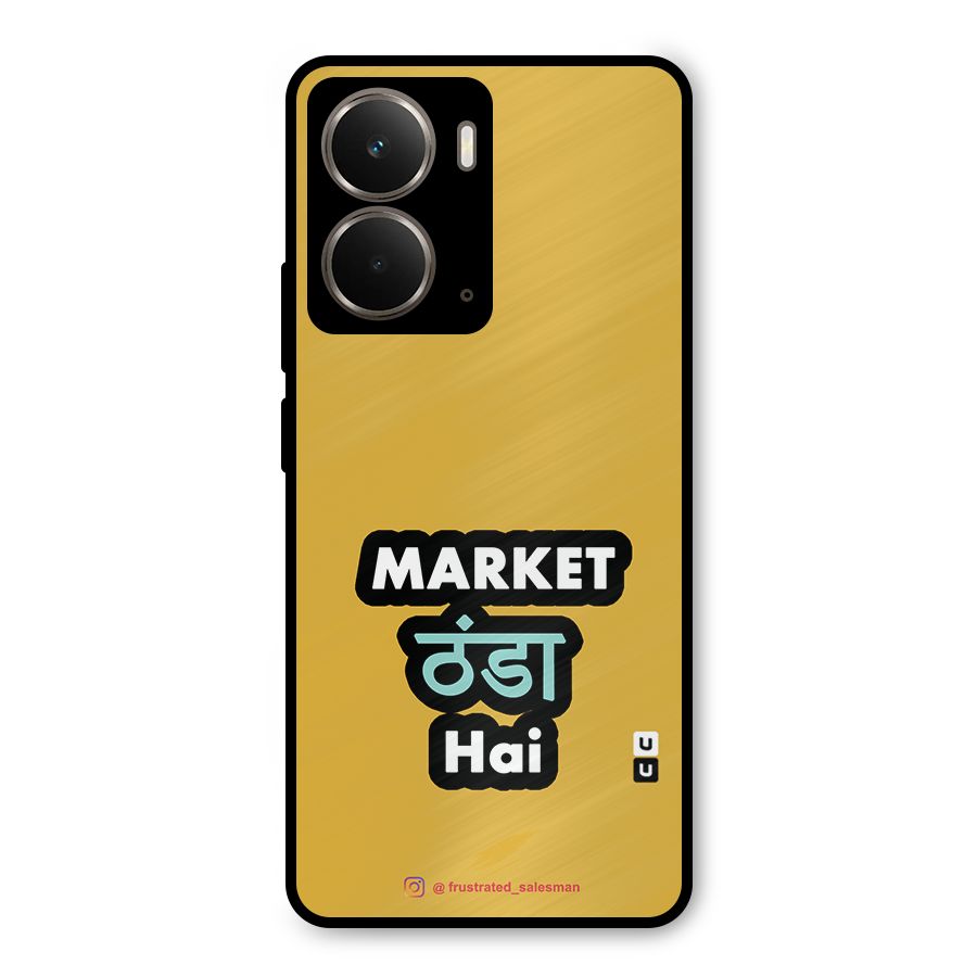 Market Thanda Hai Mustard Yellow Metal Back Case for Realme P3
