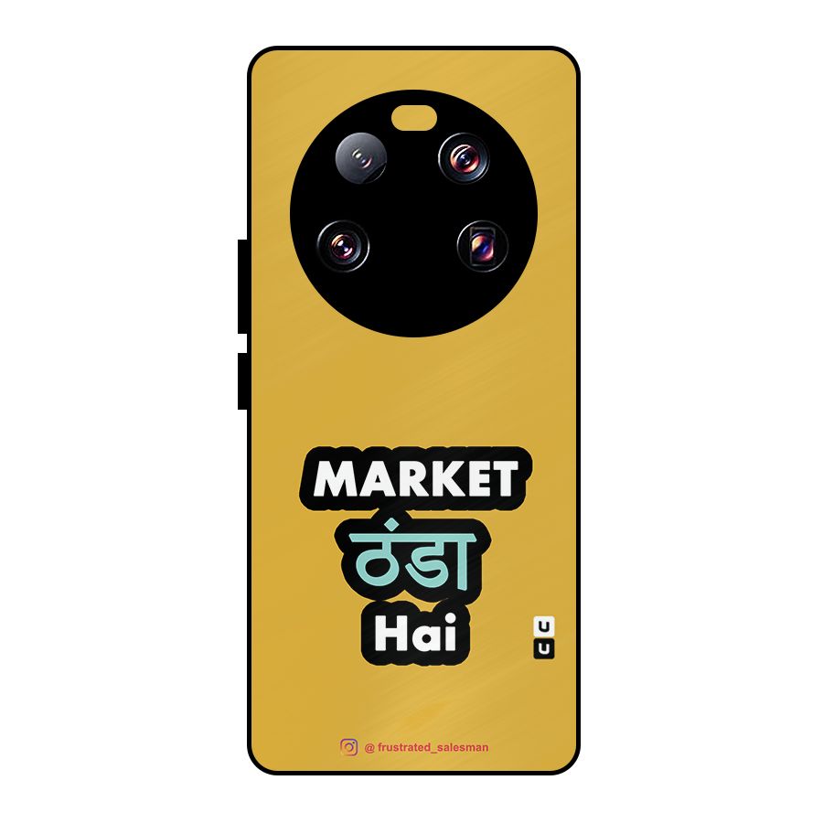 Market Thanda Hai Mustard Yellow Metal Back Case for Xiaomi 13 Ultra
