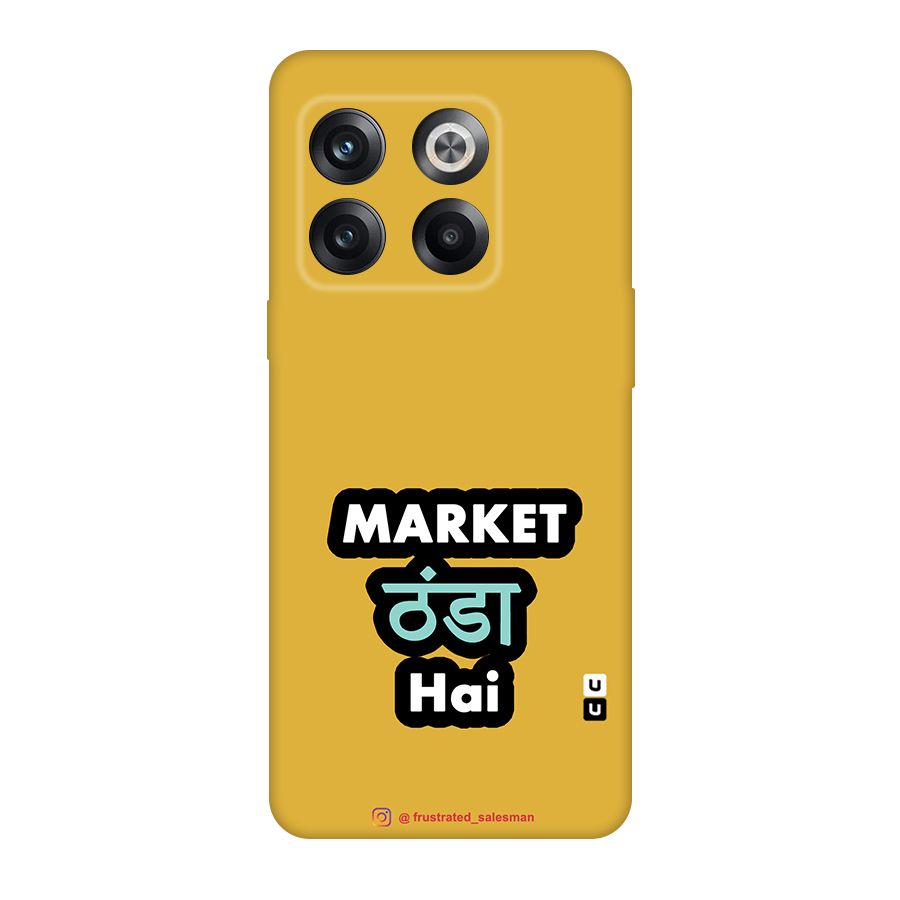 Market Thanda Hai Mustard Yellow Original Polycarbonate Back Case for OnePlus 10T