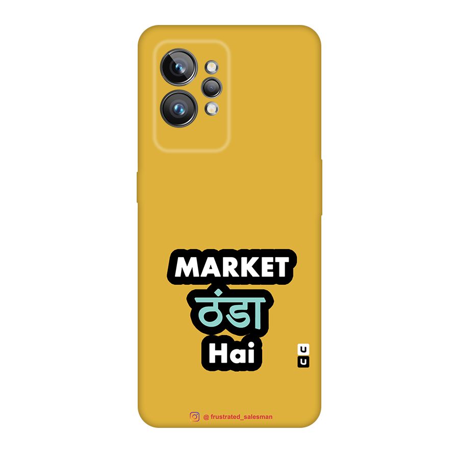 Market Thanda Hai Mustard Yellow Original Polycarbonate Back Case for Realme GT2 Pro