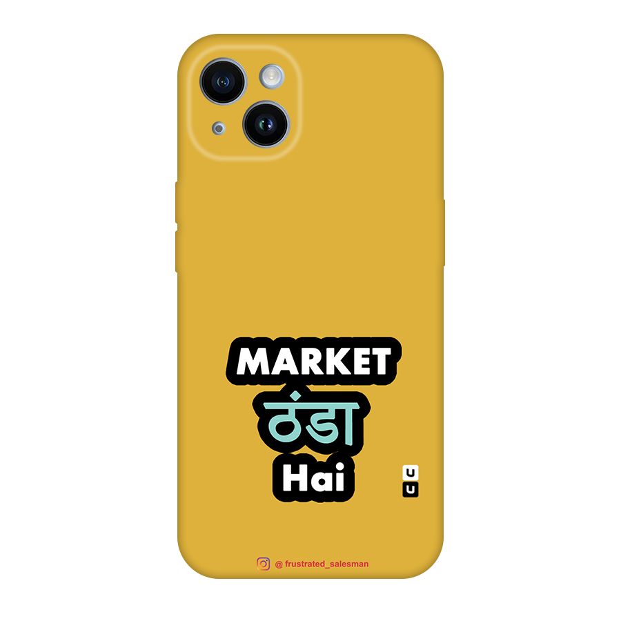 Market Thanda Hai Mustard Yellow Original Polycarbonate Back Case for iPhone 14