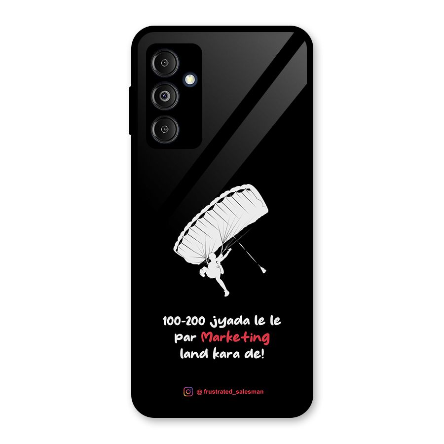 Marketing Land Kara De Black Glass Back Case for Galaxy M14 5G
