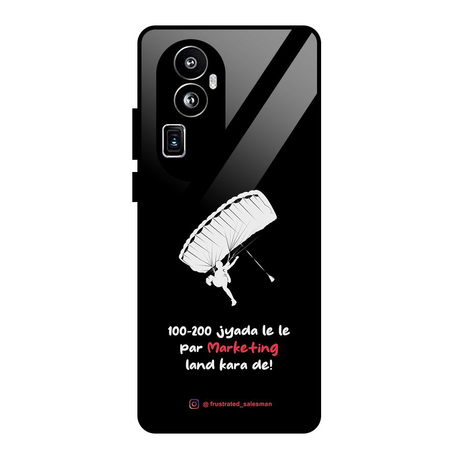 Marketing Land Kara De Black Glass Back Case for Oppo Reno10 Pro Plus