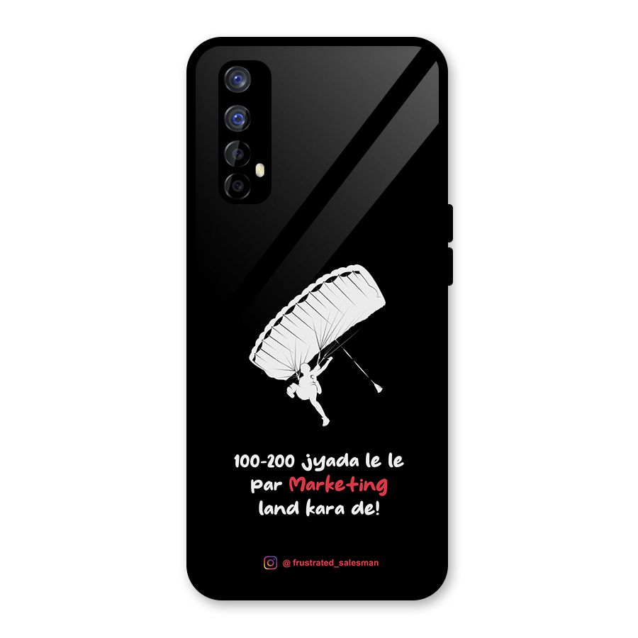 Marketing Land Kara De Black Glass Back Case for Realme 7