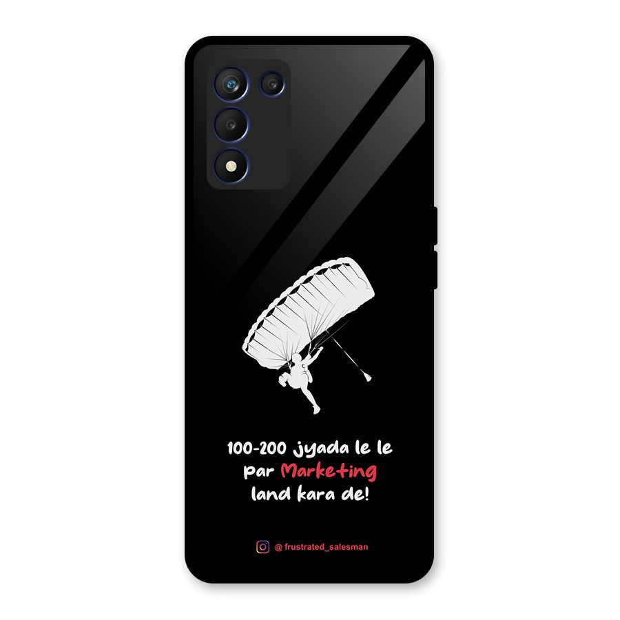 Marketing Land Kara De Black Glass Back Case for Realme 9 5G Speed
