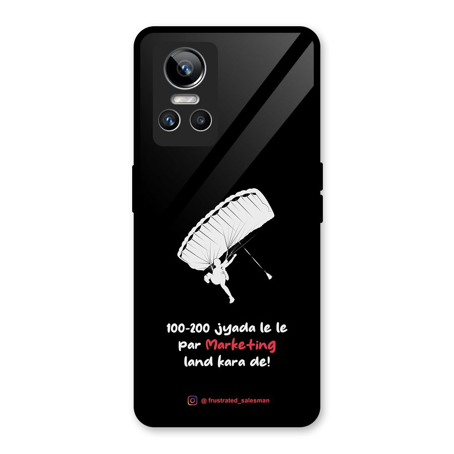 Marketing Land Kara De Black Glass Back Case for Realme GT Neo 3