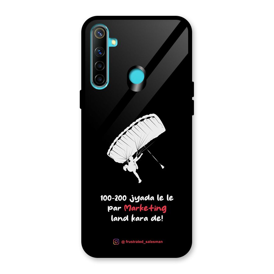 Marketing Land Kara De Black Glass Back Case for Realme Narzo 10