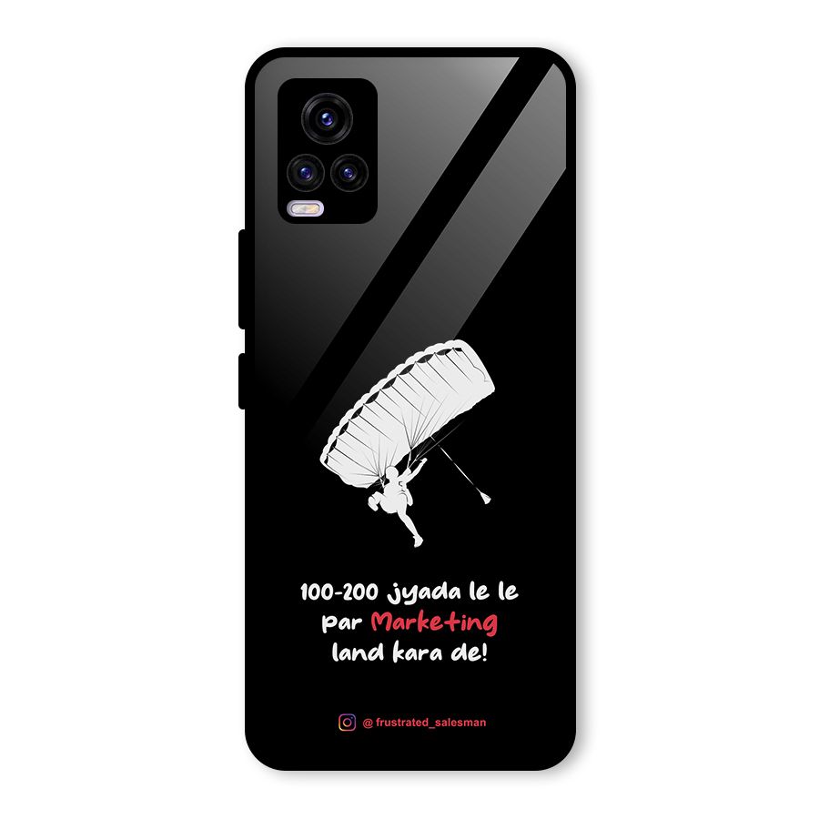 Marketing Land Kara De Black Glass Back Case for Vivo V20 2021
