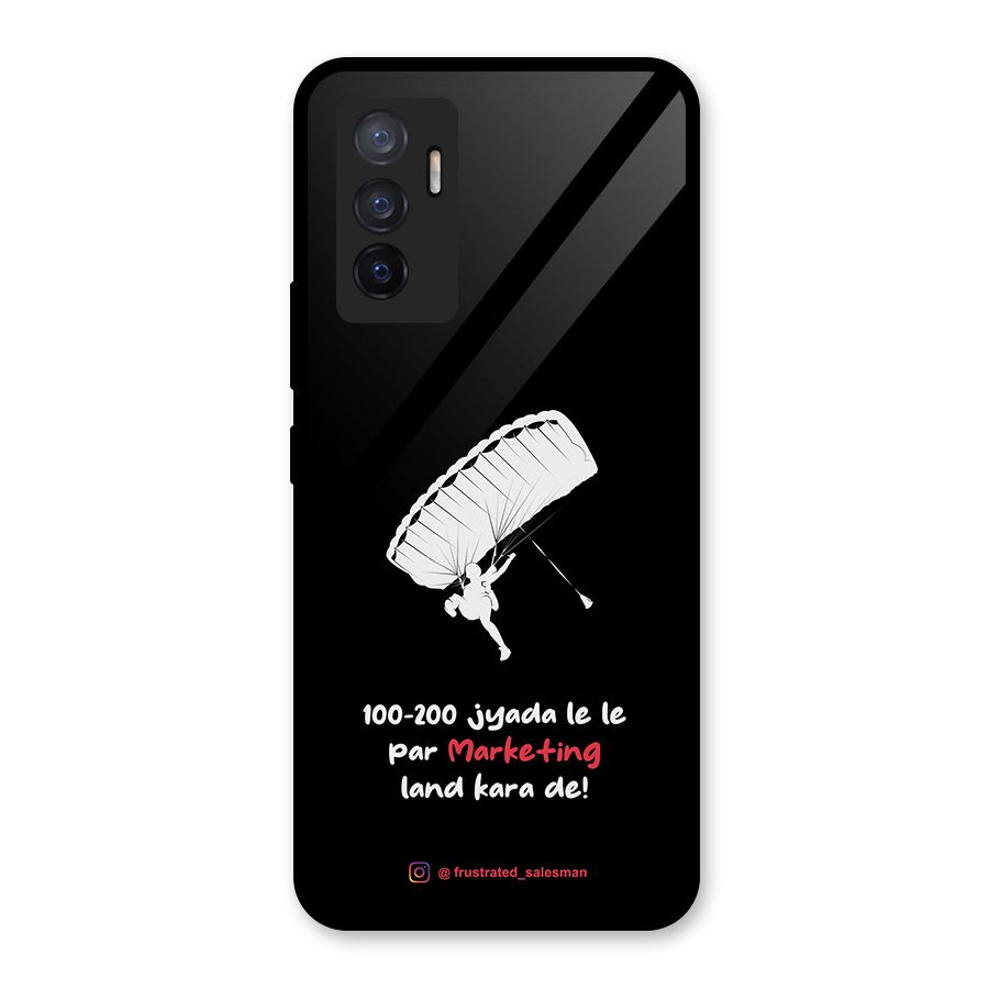 Marketing Land Kara De Black Glass Back Case for Vivo V23e