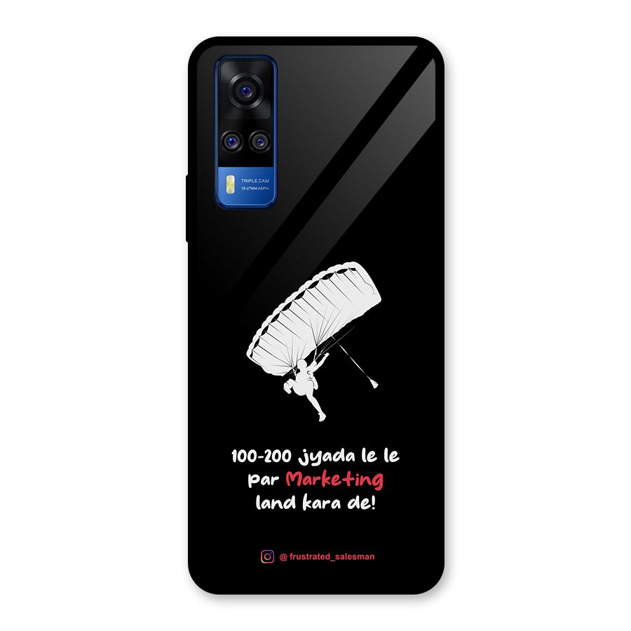 Marketing Land Kara De Black Glass Back Case for Vivo Y31