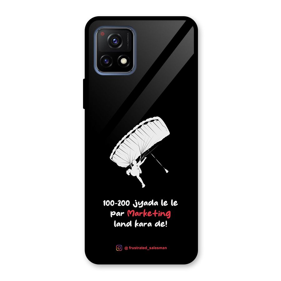 Marketing Land Kara De Black Glass Back Case for Vivo Y72 5G