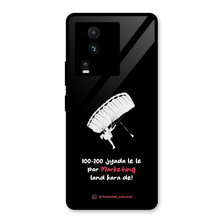 Marketing Land Kara De Black Glass Back Case for Vivo iQOO Neo 7