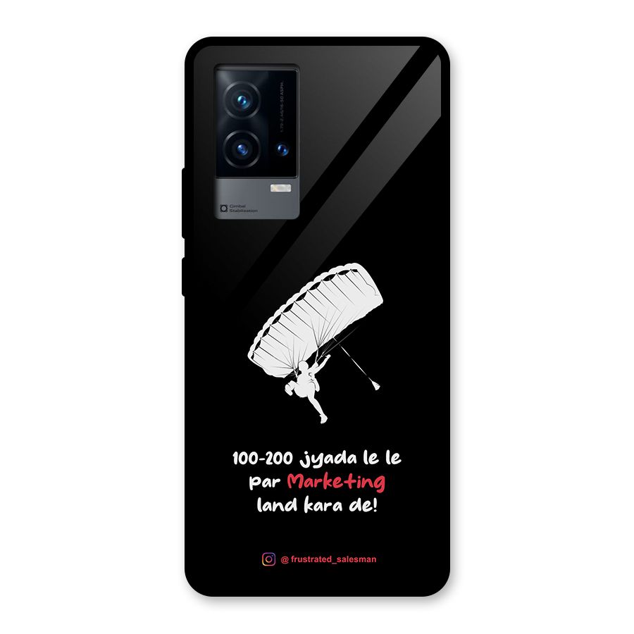 Marketing Land Kara De Black Glass Back Case for iQOO 9 5G