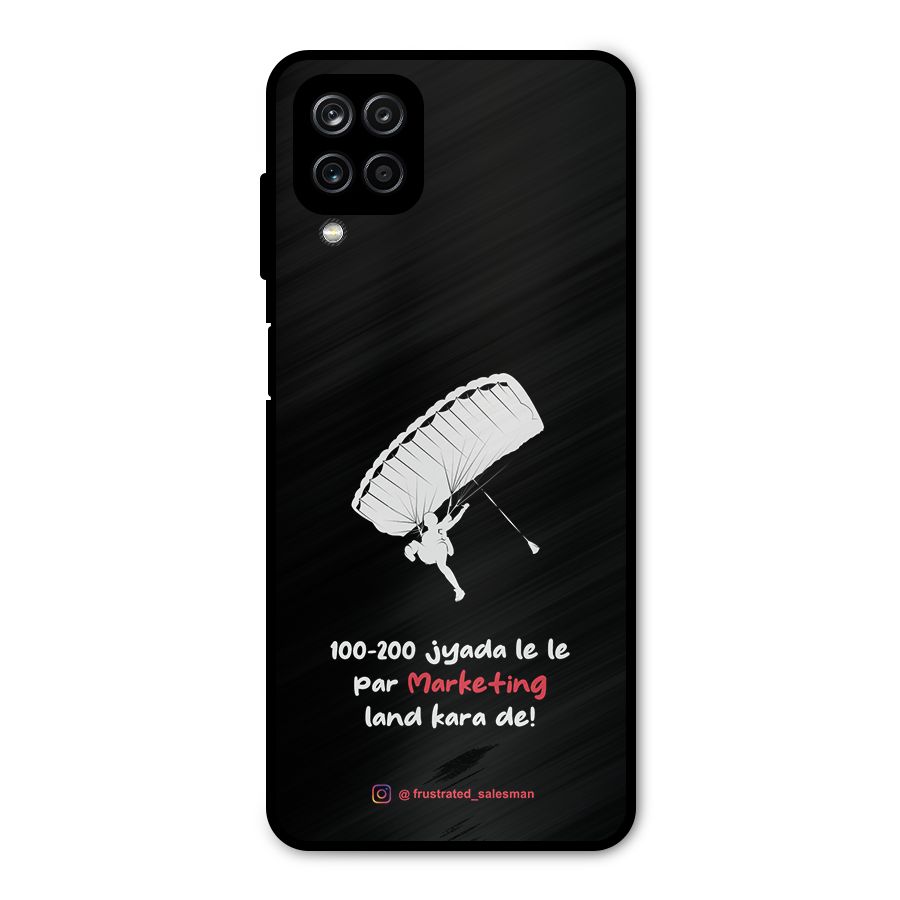 Marketing Land Kara De Black Metal Back Case for Galaxy A12