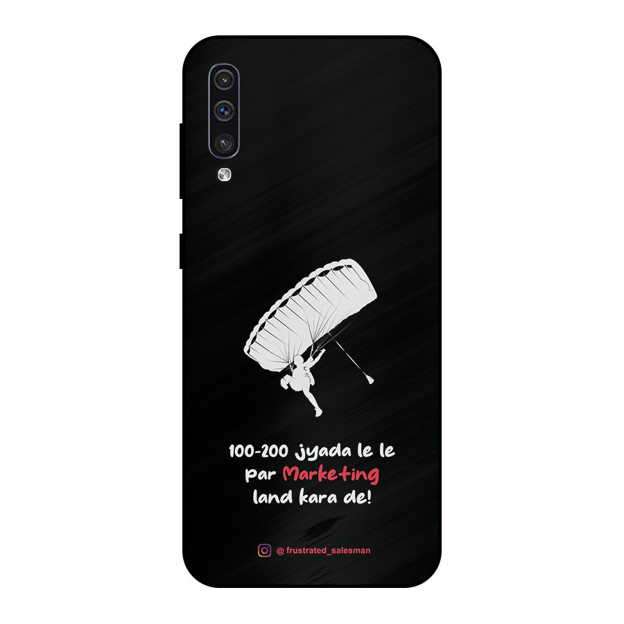 Marketing Land Kara De Black Metal Back Case for Galaxy A30s
