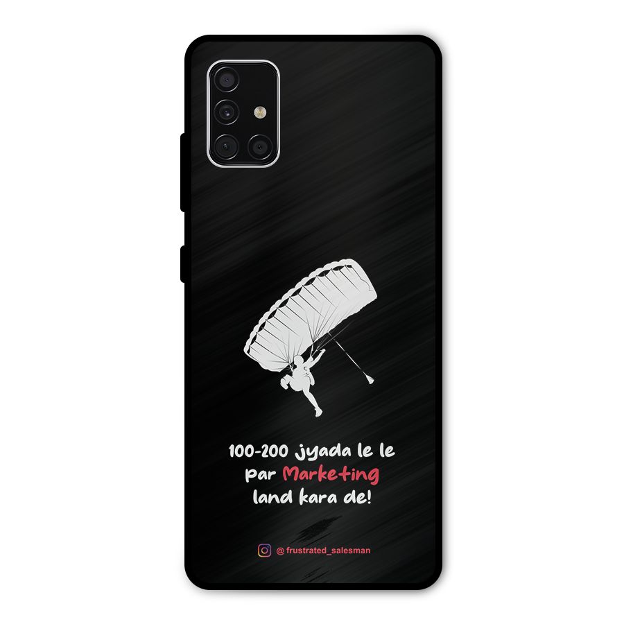 Marketing Land Kara De Black Metal Back Case for Galaxy A51