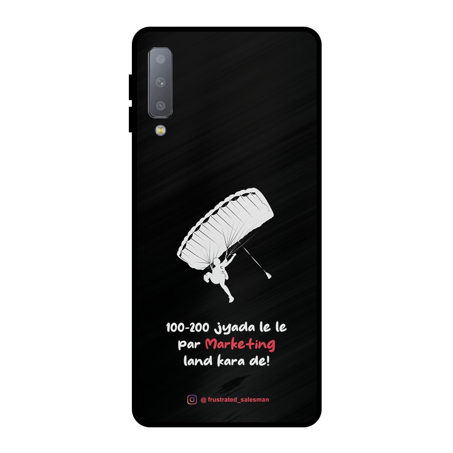 Marketing Land Kara De Black Metal Back Case for Galaxy A7 (2018)