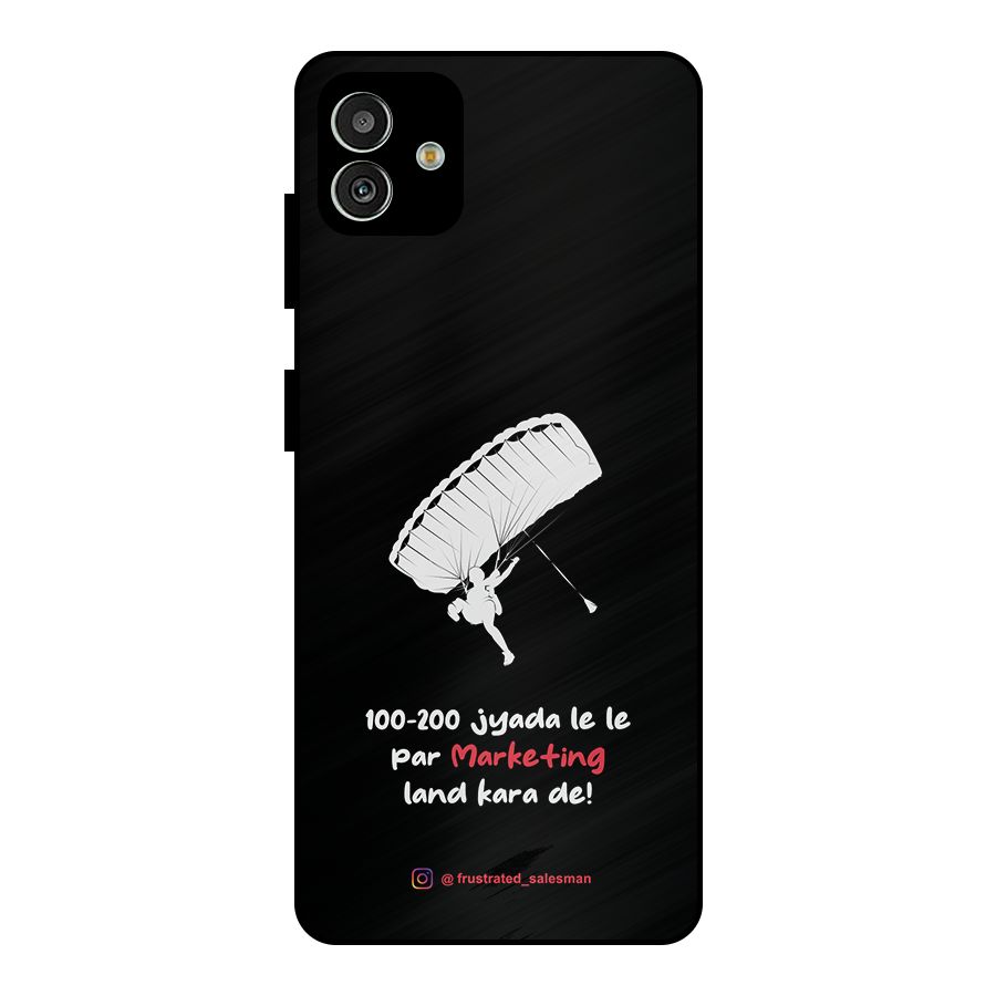 Marketing Land Kara De Black Metal Back Case for Galaxy M13 5G