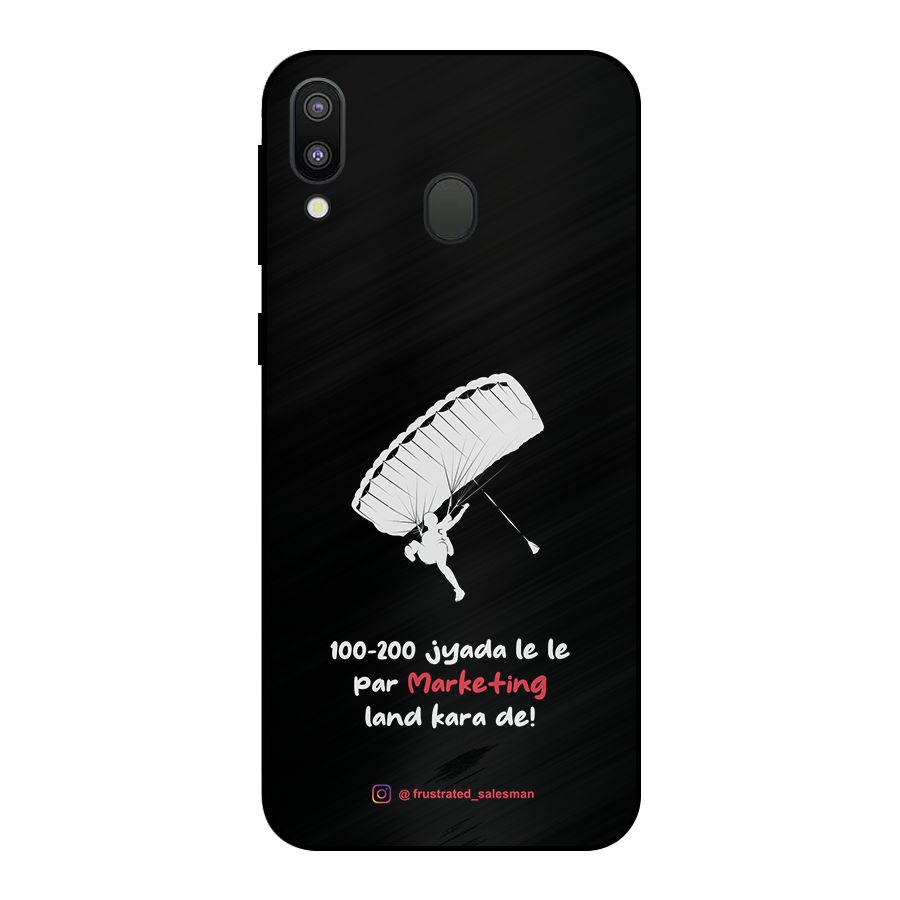 Marketing Land Kara De Black Metal Back Case for Galaxy M20