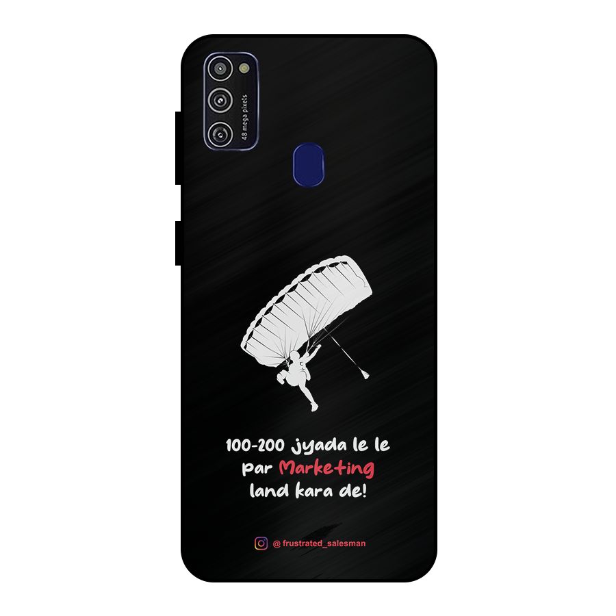 Marketing Land Kara De Black Metal Back Case for Galaxy M21