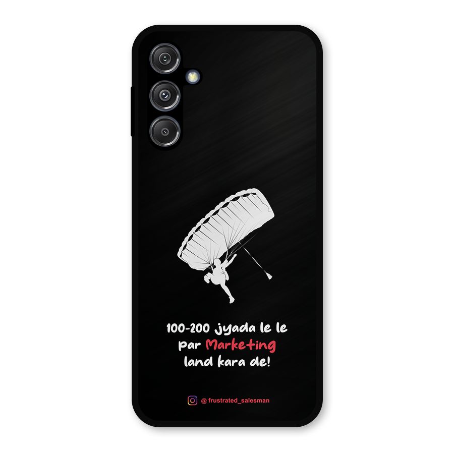 Marketing Land Kara De Black Metal Back Case for Galaxy M34 5G