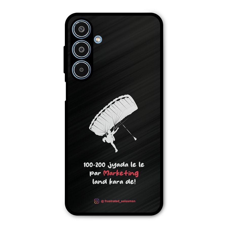 Marketing Land Kara De Black Metal Back Case for Galaxy M35