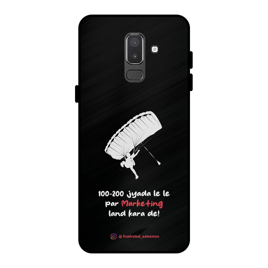 Marketing Land Kara De Black Metal Back Case for Galaxy On8 (2018)