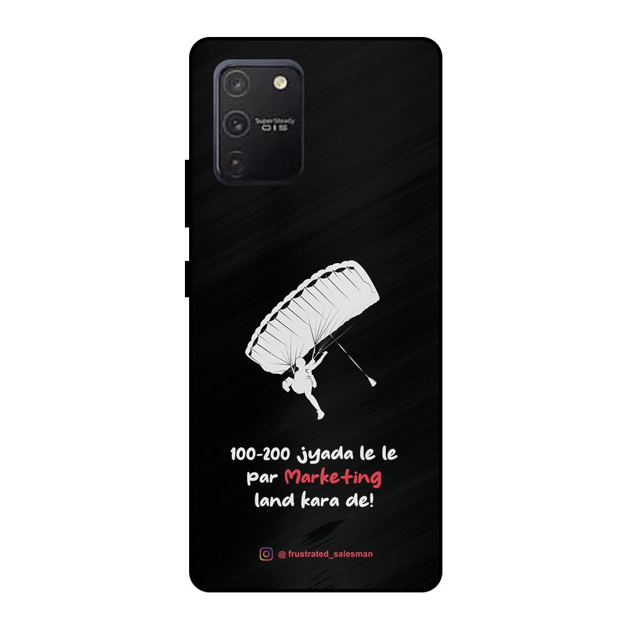 Marketing Land Kara De Black Metal Back Case for Galaxy S10 Lite