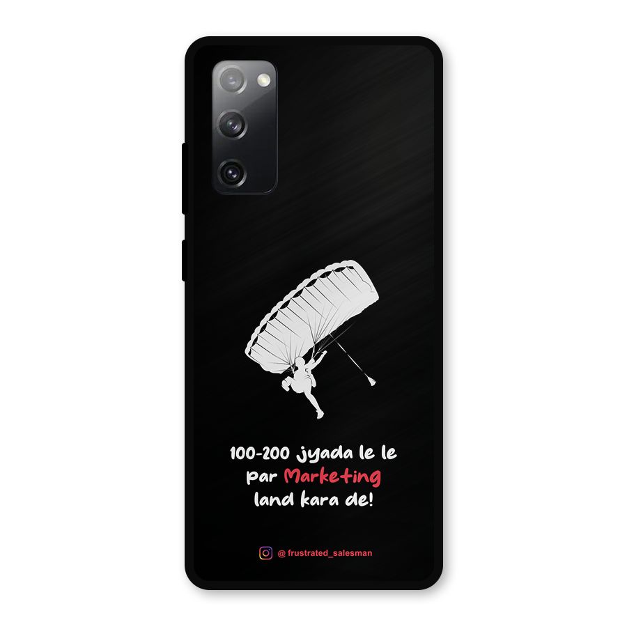 Marketing Land Kara De Black Metal Back Case for Galaxy S20 FE 5G