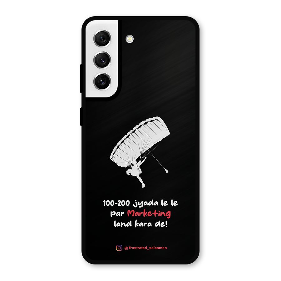 Marketing Land Kara De Black Metal Back Case for Galaxy S21 FE 5G