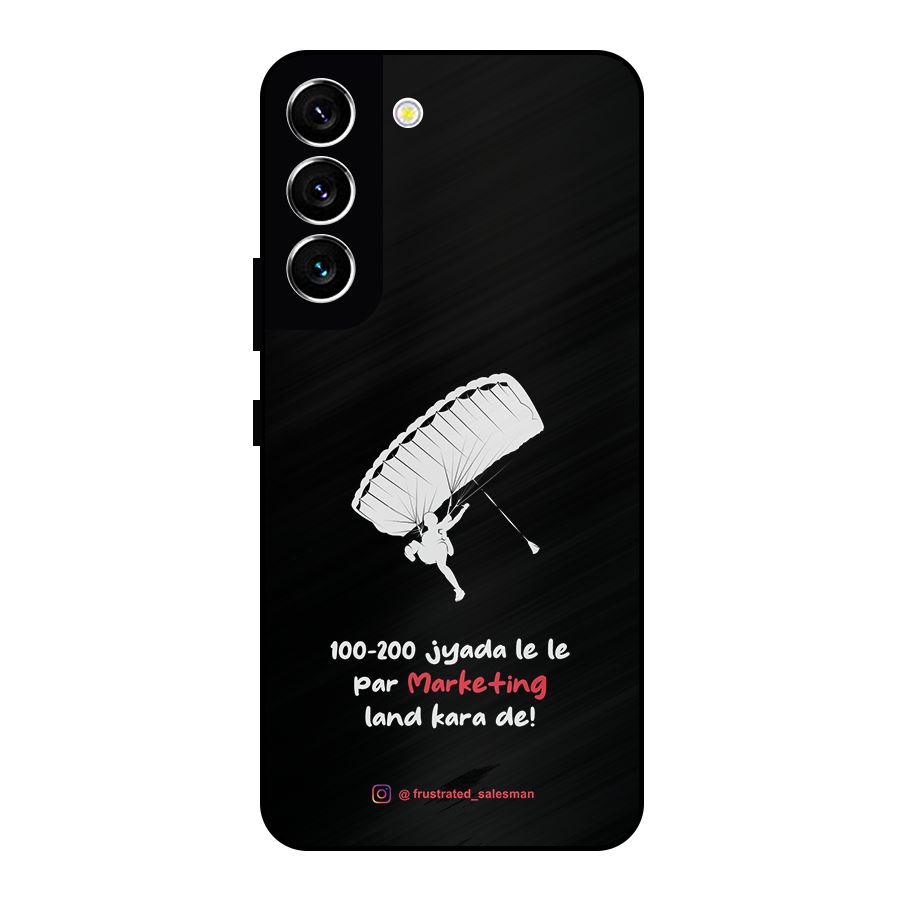 Marketing Land Kara De Black Metal Back Case for Galaxy S22 5G
