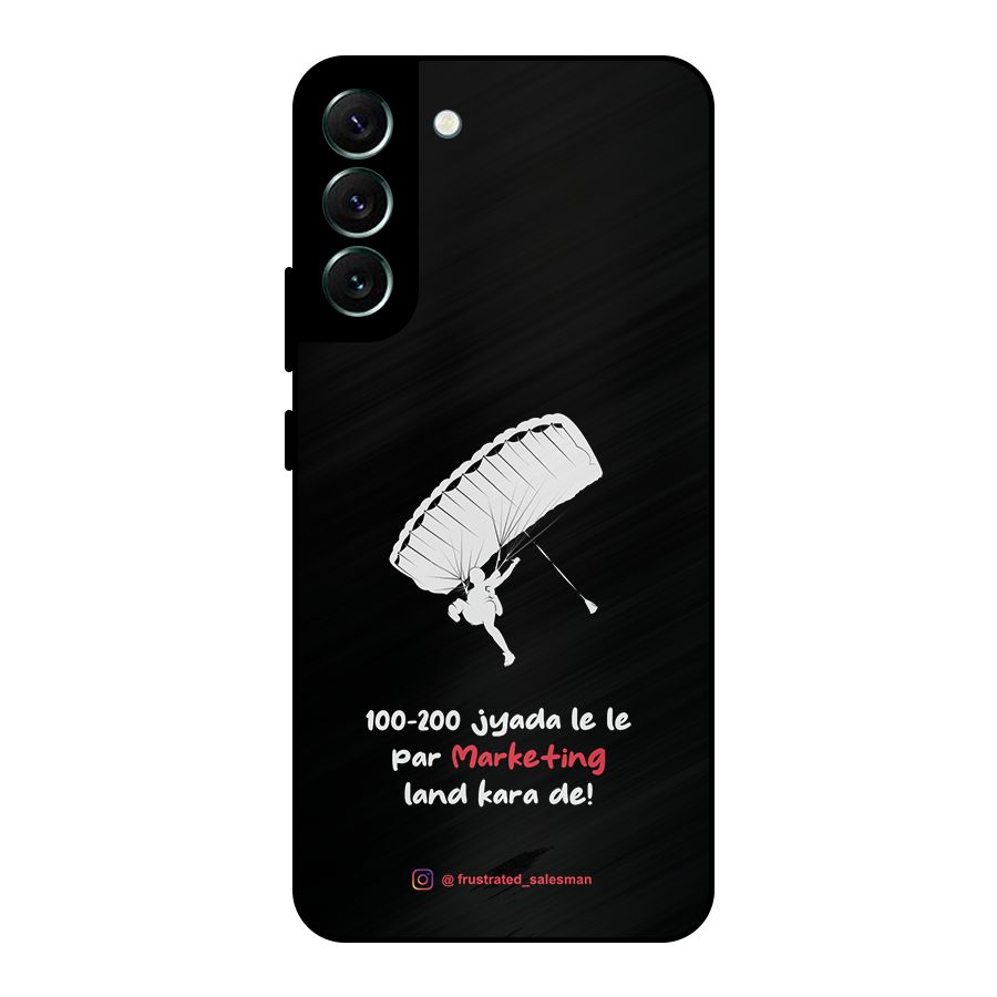 Marketing Land Kara De Black Metal Back Case for Galaxy S22 Plus 5G