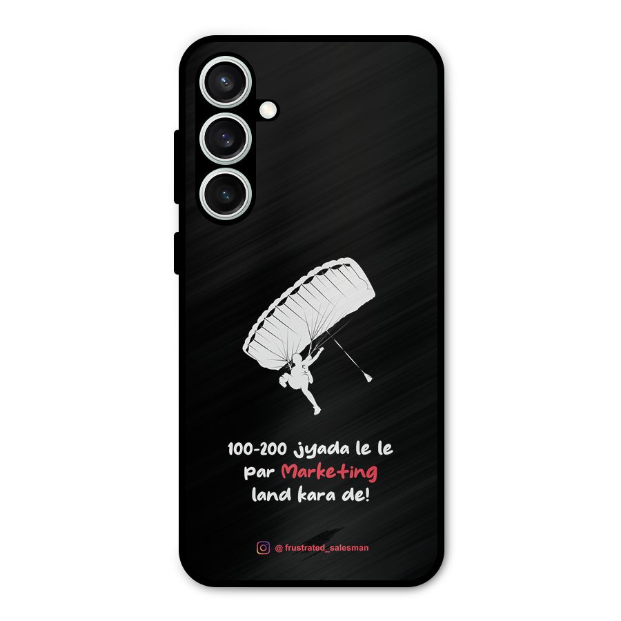 Marketing Land Kara De Black Metal Back Case for Galaxy S23 FE