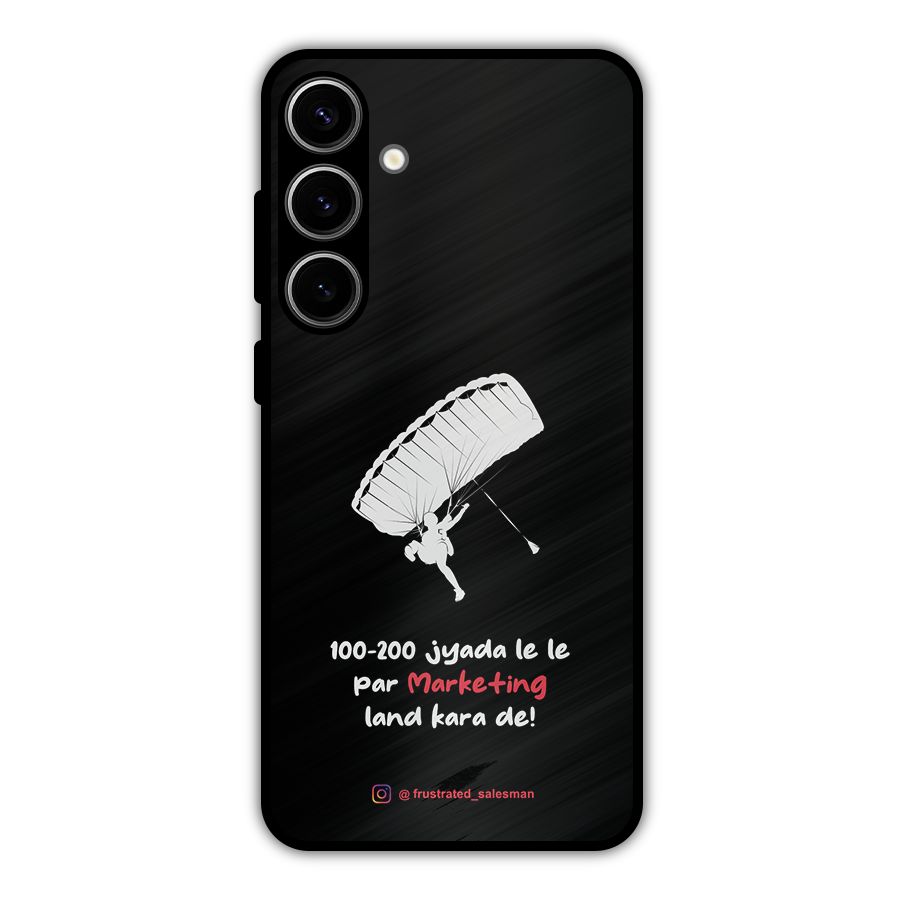 Marketing Land Kara De Black Metal Back Case for Galaxy S24 Plus