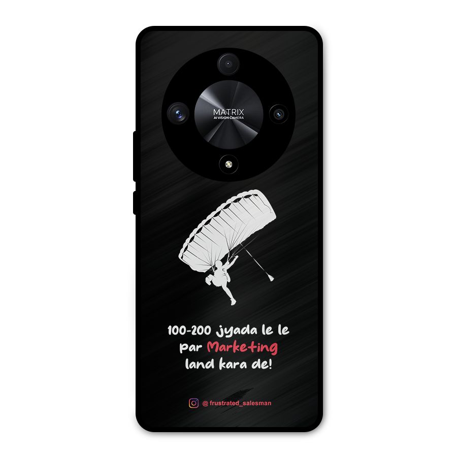 Marketing Land Kara De Black Metal Back Case for Honor X9b