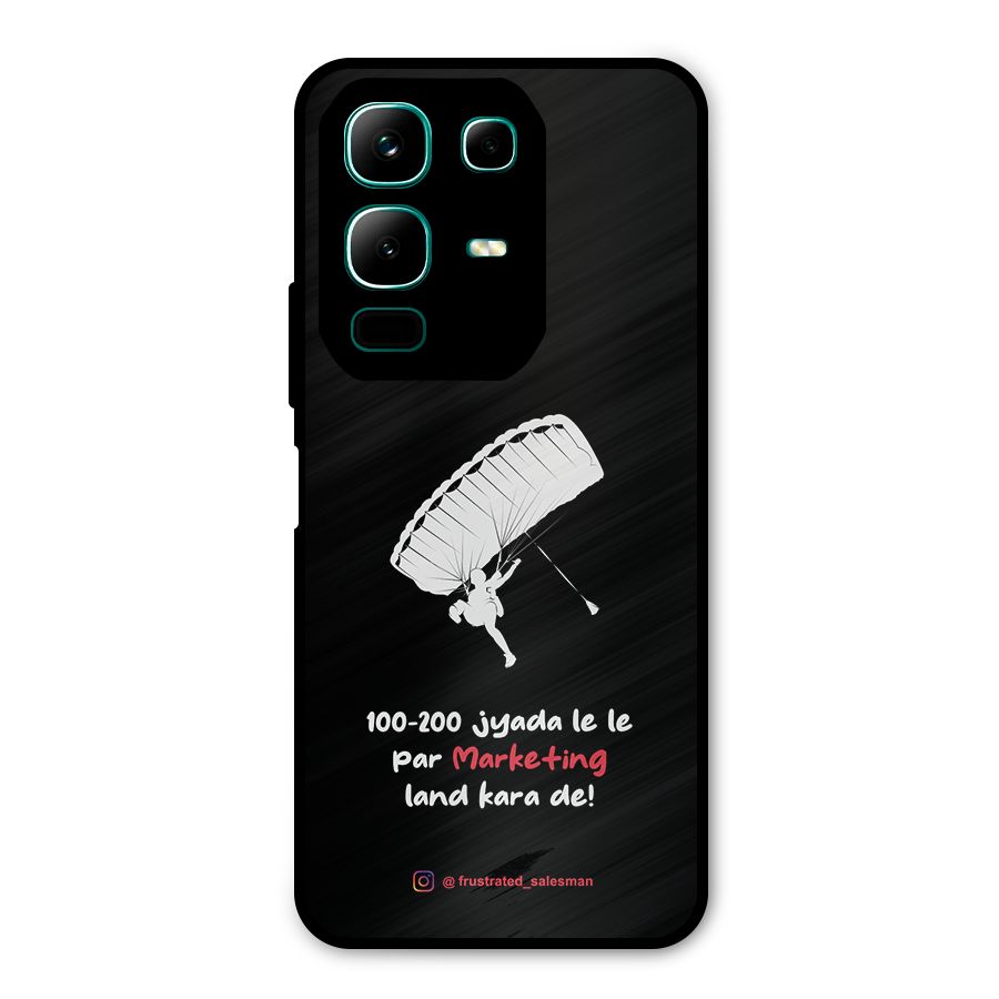 Marketing Land Kara De Black Metal Back Case for Infinix Note 50x