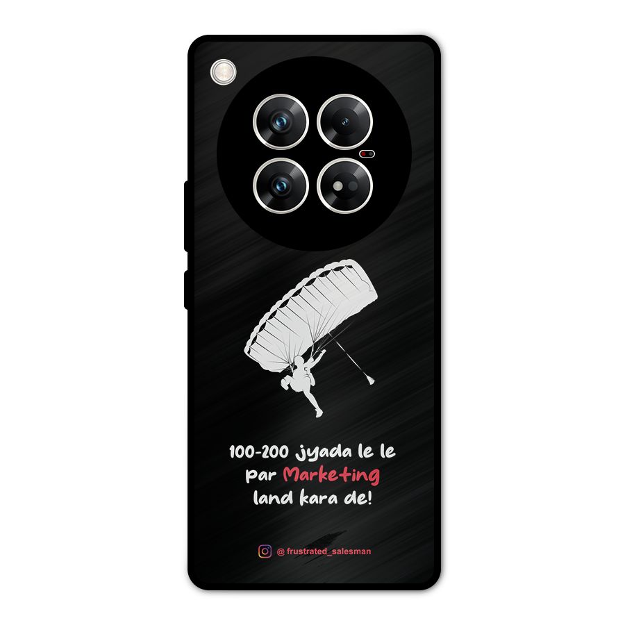 Marketing Land Kara De Black Metal Back Case for Infinix Zero 40 5G