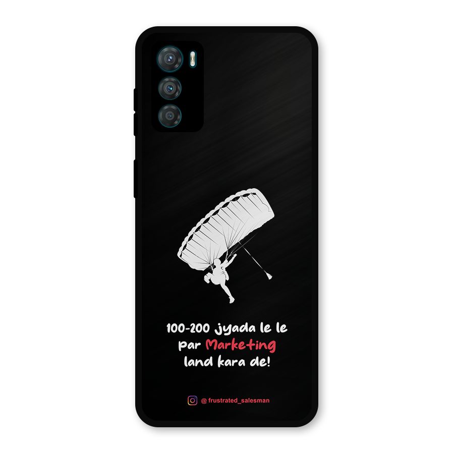 Marketing Land Kara De Black Metal Back Case for Moto G42