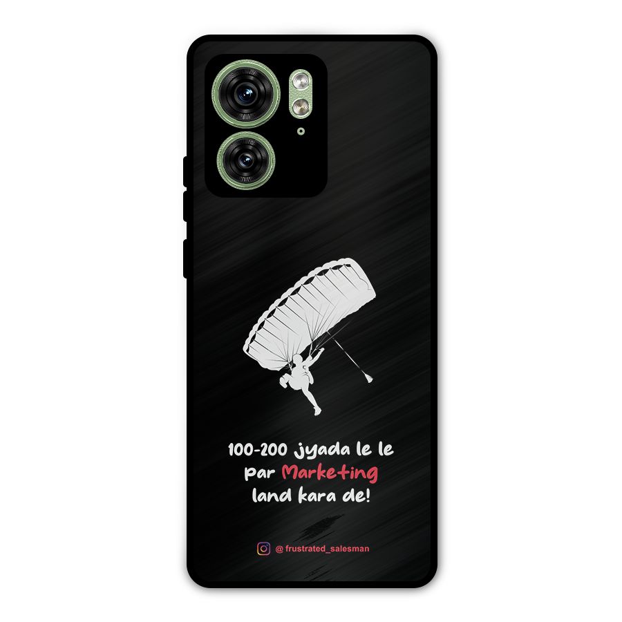 Marketing Land Kara De Black Metal Back Case for Motorola Edge 40 5G